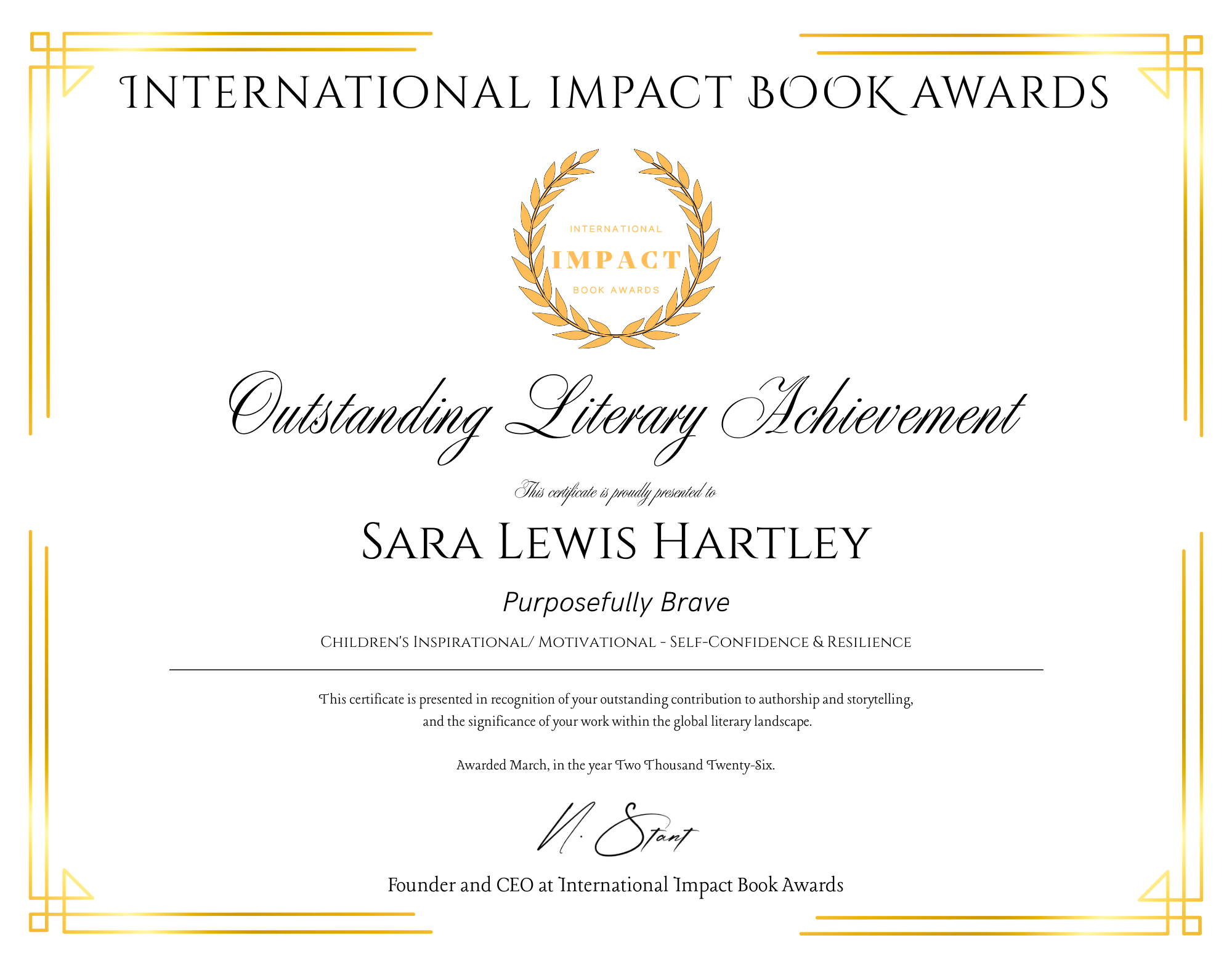 Purposefully Brave – Children’s Book About Courage & Bullying (Hardcover)