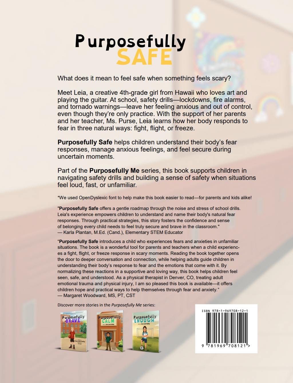 Purposefully Safe – Children’s Book About School Anxiety & Emotional Regulation (Hardcover – Preorder)