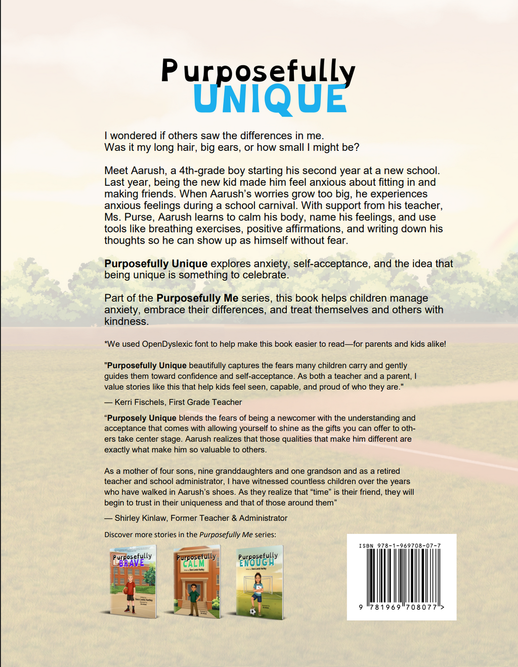 Purposefully Unique – Children’s Book About Anxiety & Self-Acceptance (Hardcover – Preorder)